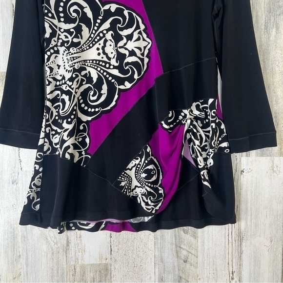 EVA VARRO 3/4 SLV BOHO TUNIC - Picture 8 of 12